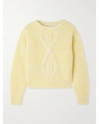 Isabel Marant - Dorota Cable-Knit Alpaca-Blend Sweater - Lyst
