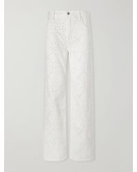 Citizens of Humanity - Lindz Mid-Rise Embroidered Straight-Leg Jeans - Lyst