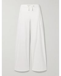 Skims - Cotton-Blend Poplin Wide-Leg Pants - Lyst