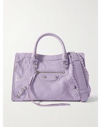 Balenciaga - Le City Kleine Tote Aus Strukturiertem Leder Mit Verzierungen - Lyst