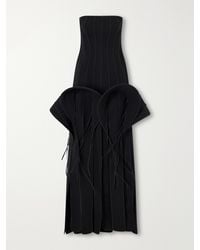 Maticevski - Kingdom Strapless Ruffled Paneled Crepe Gown - Lyst