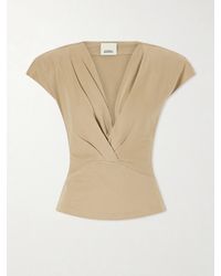 Isabel Marant - Nadrine Cotton-Jersey T-Shirt - Lyst