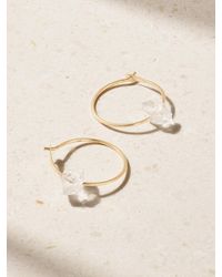 Melissa Joy Manning - 14-Karat Recycled Herkimer Diamond Hoop Earrings - Lyst