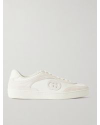 Gucci - Sneakers Aus Mesh Und Veloursleder Mit Lederbesätzen - Lyst