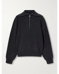 Rohe - Wool-Blend Half-Zip Sweater - Lyst
