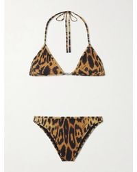 Gucci - Leopard-Print Logo-Detailed Bikini - Lyst