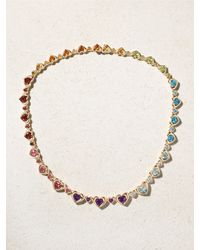 Roxanne First - Cupid's Chokehold Kette Aus 14 Karat Mit Mehreren Steinen - Lyst