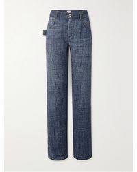 Bottega Veneta - Hose Mit Geradem Bein Aus Webstoff Mit Denim-Effekt - Lyst