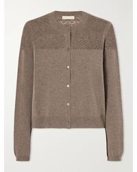 Ulla Johnson - Cassia Pointelle-Knit Cashmere Cardigan - Lyst