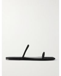 TOTEME - The Minimalist Suede Slides - Lyst
