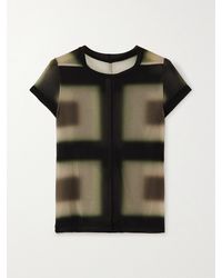 Rick Owens - Stretch-Mesh T-Shirt - Lyst