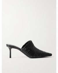Jimmy Choo - Mules En Cuir À Fronces Lotta 65 - Lyst