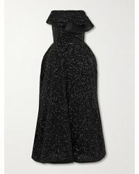 Maticevski - Rotation Strapless Draped Sequined Crepe Gown - Lyst