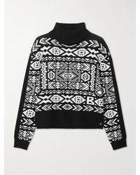Bogner - Nadin Fair Isle Appliquéd Wool-Jacquard Turtleneck Sweater - Lyst