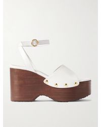 Gianvito Rossi - 110 Studded Leather Platform Sandals - Lyst