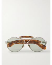 Jacques Marie Mage - Aspen Aviator-Style-Tone And Acetate Sunglasses - Lyst