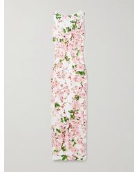 Oscar de la Renta - Floral-Print Guipure Lace Gown - Lyst
