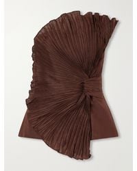 ANDRES OTALORA - Nudo Sagrado Strapless Pleated Linen-Woven Top - Lyst