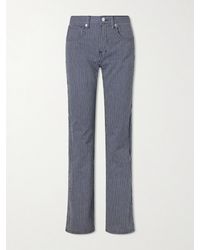 Nili Lotan - Celia Striped Straight-Leg Jeans - Lyst