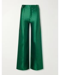 D'Estree - Yoshitomo Pintucked Taffeta Straight-Leg Pants - Lyst