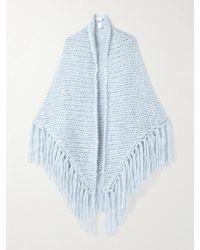 Suzie Kondi - Zoofka Fringed Ribbed Cashmere Shawl - Lyst