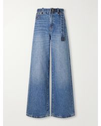 Sacai - Levi's Belted Mid-Rise Wide-Leg Jeans - Lyst