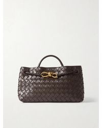 Bottega Veneta - Andiamo East-West Small Intrecciato Leather Tote - Lyst