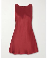 Kiki de Montparnasse - Welcome Back Backless Silk-Charmeuse Mini Dress - Lyst