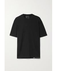 Givenchy Convertible Cropped Grosgrain-trimmed Stretch-jersey Top - Black