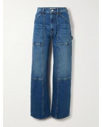 Mother - The Lasso Utility Sneak High-Rise Straight-Leg Jeans - Lyst