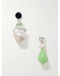 Completedworks - Bio-Resin, Recycled, Cubic Zirconia And Pearl Earrings - Lyst