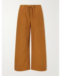 Leset - Kyoto Cotton Wide-Leg Pants - Lyst