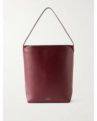 Neous - Thea Suede-Trimmed Leather Shoulder Bag - Lyst