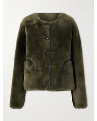 Blazé Milano - Tatoosh Gliss Reversible Leather-Trimmed Shearling Jacket - Lyst