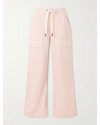 Moncler - Cotton-Jersey Straight-Leg Sweatpants - Lyst