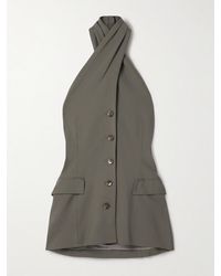 Salon 1884 - Net Sustain Kaito Wool Halterneck Top - Lyst