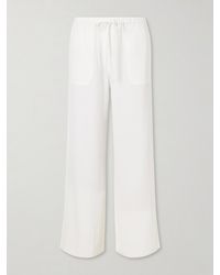 TOTEME - Striped Woven Wide-Leg Pants - Lyst