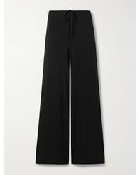 Nili Lotan - Adriel Stretch-Jersey Wide-Leg Pants - Lyst