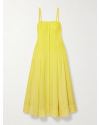 Gabriela Hearst - Magritte Maxikleid Aus Einer Kaschmir-Seidenmischung Mit Fischgratmuster - Lyst