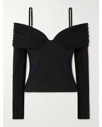Jonathan Simkhai - Hazel Off-The-Shoulder Stretch-Jersey Top - Lyst