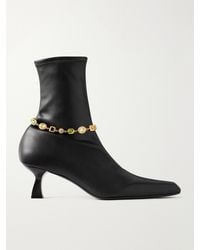 NODALETO - Dona 50 Embellished Leather Ankle Boots - Lyst