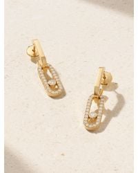 Messika - Boucles D'Oreilles En Or 18 Carats (750/1000) Et Diamants Move Link - Lyst