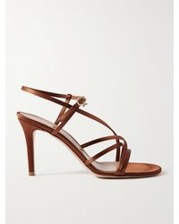 Gianvito Rossi - Sandales En Satin 85 - Lyst