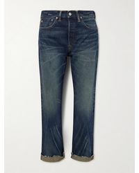 RRL - Cropped Mid-Rise Straight-Leg Jeans - Lyst