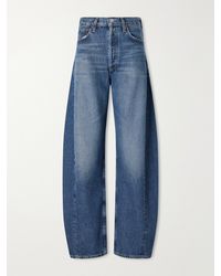 Agolde - Luna Pieced High-Rise Barrel-Leg Jeans - Lyst