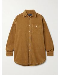 Polo Ralph Lauren - Embroidered Cotton-Corduroy Shirt - Lyst