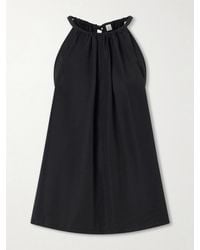 TOTEME - Gathered Lyocell-Blend Halterneck Top - Lyst