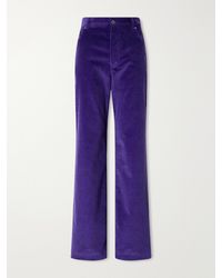 Loewe - Cotton-Corduroy Straight-Leg Pants - Lyst