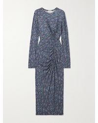 Isabel Marant - Jelina Gathered Printed Stretch-Jersey Midi Dress - Lyst