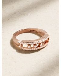 Messika - Baby Move 18-Karat Rose Diamond Ring - Lyst